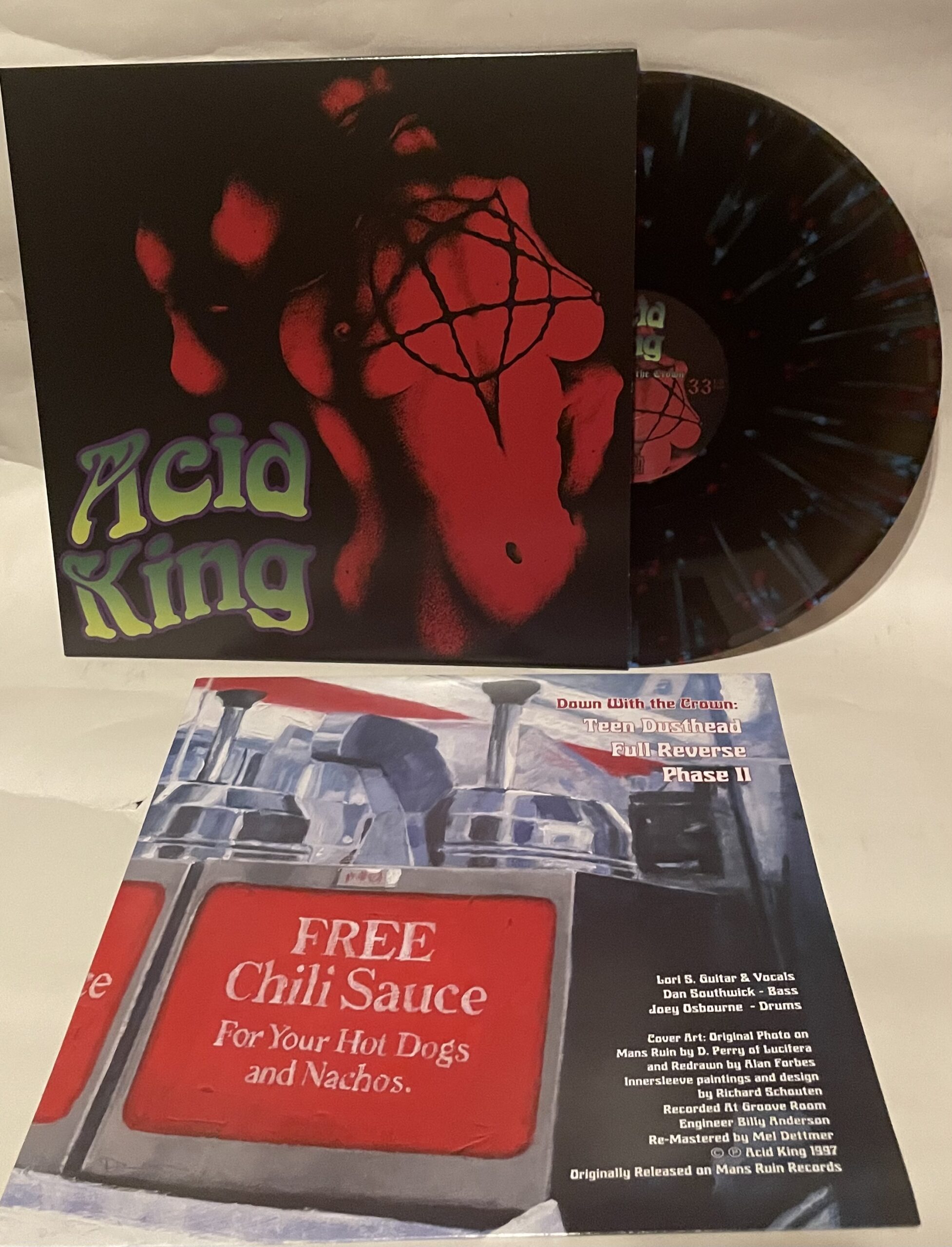 Acid King FREE DOWN WITH THE CROWN REMASTERED LP New Re Pressing
